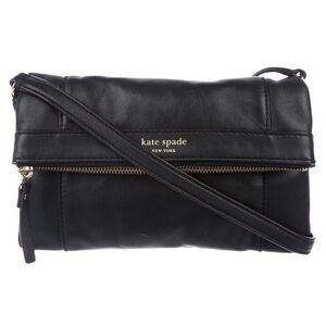 Kate Spade New York Black Julian Leather Crossbody Bag WKRU2593 Black